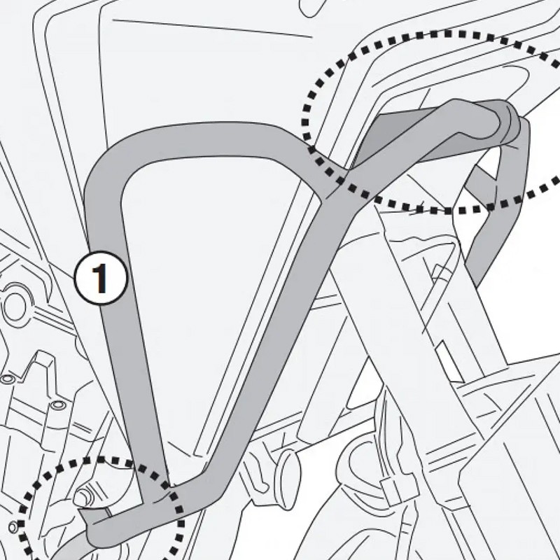 DEFENSAS DE CARENADO GIVI TNH1203 HONDA NX 500