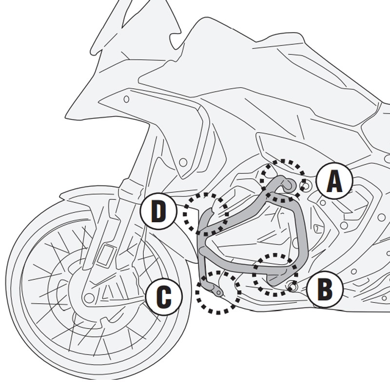 DEFENSAS DE MOTOR GIVI TN5143 BMW R 1300 GS