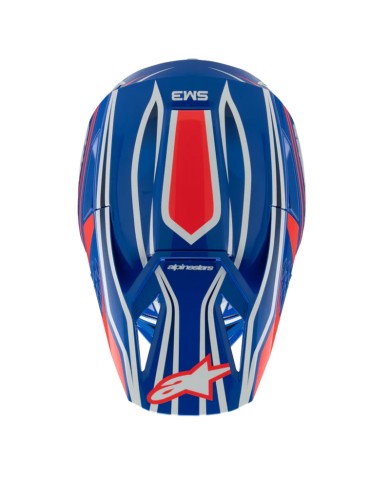 CASCO ALPINESTARS S-M3 INFANTIL WURX BLUE/RED/WHITE