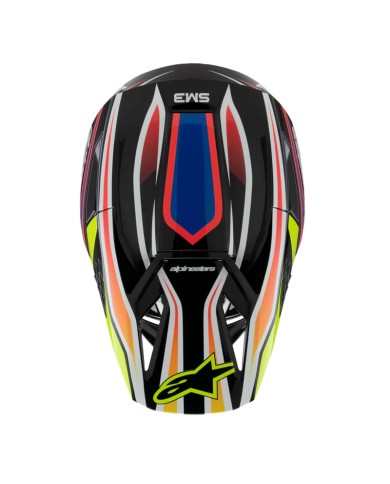 CASCO ALPINESTARS S-M3 INFANTIL WURX BLACK/YELLOW FLUO/BLUE