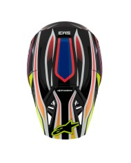 CASCO ALPINESTARS S-M3 INFANTIL WURX BLACK/YELLOW FLUO/BLUE
