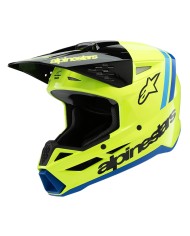 CASCO ALPINESTARS S-M3 INFANTIL RADIUM YELLOW FLUO/BLACK/BLUE