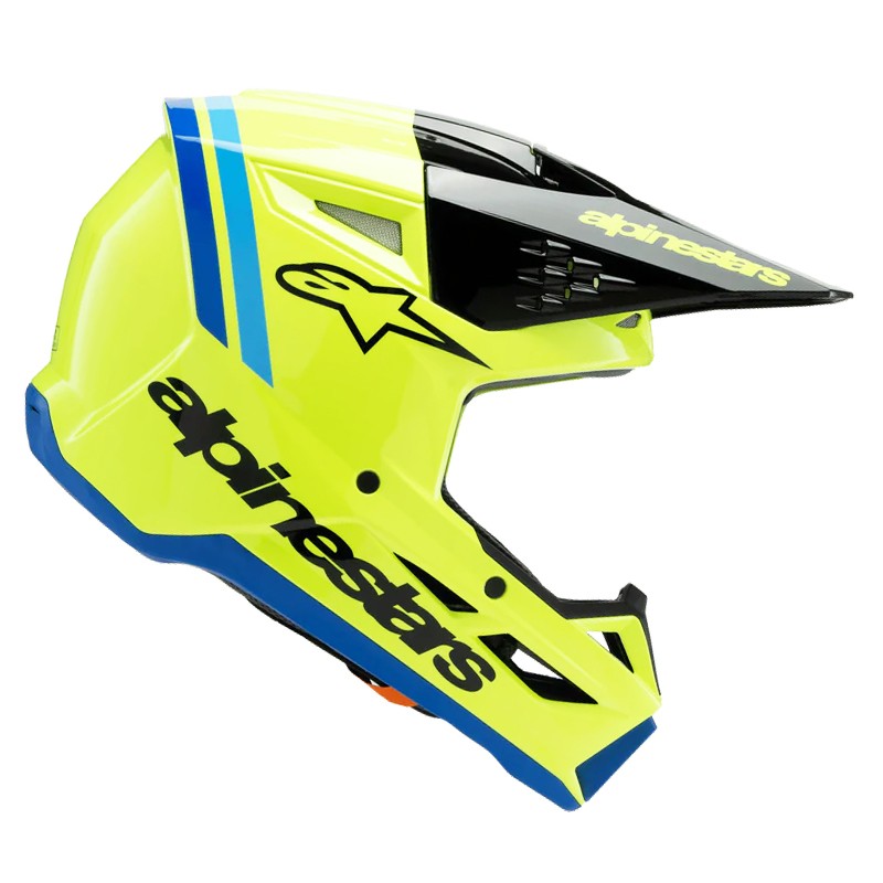 CASCO ALPINESTARS S-M3 INFANTIL RADIUM YELLOW FLUO/BLACK/BLUE