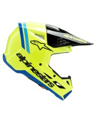 CASCO ALPINESTARS S-M3 INFANTIL RADIUM YELLOW FLUO/BLACK/BLUE