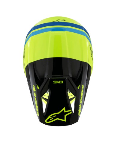 CASCO ALPINESTARS S-M3 INFANTIL RADIUM YELLOW FLUO/BLACK/BLUE