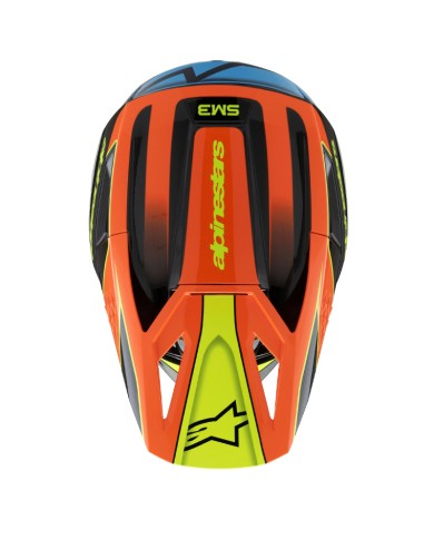 CASCO ALPINESTARS S-M3 INFANTIL FRAY BLACK/ORANGE/YELLOW