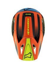 CASCO ALPINESTARS S-M3 INFANTIL FRAY BLACK/ORANGE/YELLOW