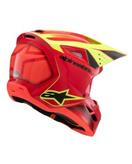 CASCO ALPINESTARS S-M3 INFANTIL FRAY RED/YELLOW FLUO