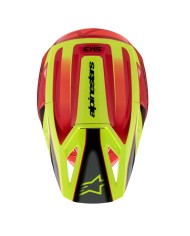 CASCO ALPINESTARS S-M3 INFANTIL FRAY RED/YELLOW FLUO