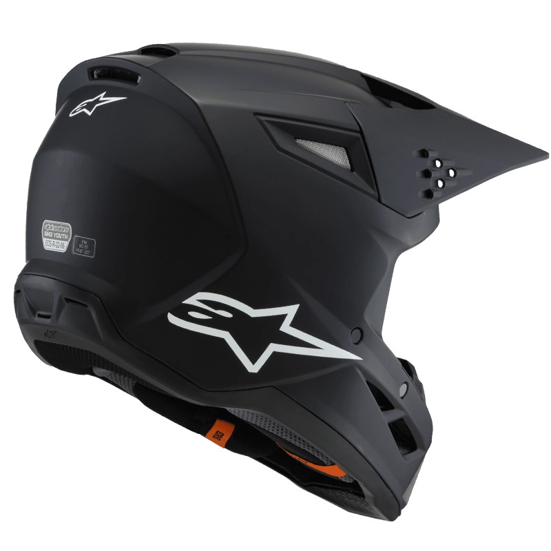 CASCO ALPINESTARS S-M3 INFANTIL BLACK MATT