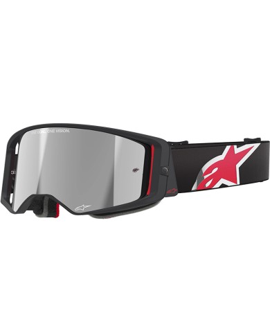 GAFAS ALPINESTARS SUPERTECH CORP BLACK/RED/LENS MIRROR SILVER