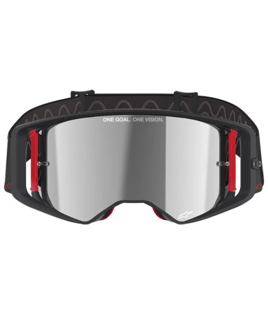 GAFAS ALPINESTARS SUPERTECH CORP BLACK/RED/LENS MIRROR SILVER