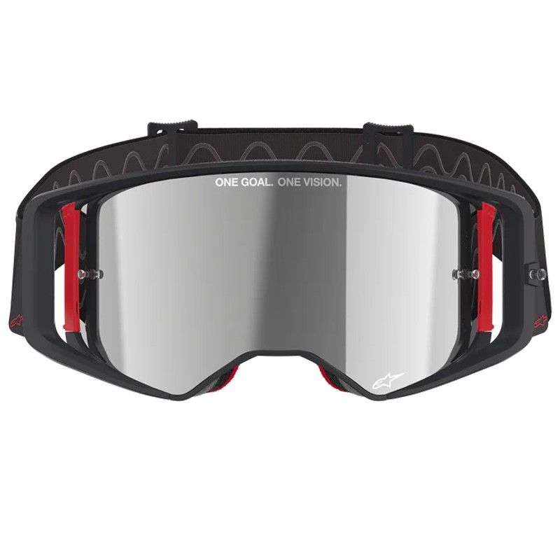 GAFAS ALPINESTARS SUPERTECH CORP BLACK/RED/LENS MIRROR SILVER