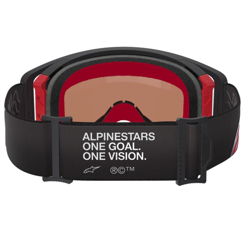 GAFAS ALPINESTARS SUPERTECH CORP BLACK/RED/LENS MIRROR SILVER