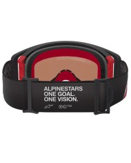 GAFAS ALPINESTARS SUPERTECH CORP BLACK/RED/LENS MIRROR SILVER