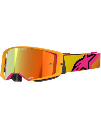 GAFAS ALPINESTARS SUPERTECH CORP YELLOW/PINK/LENS MIRROR RED