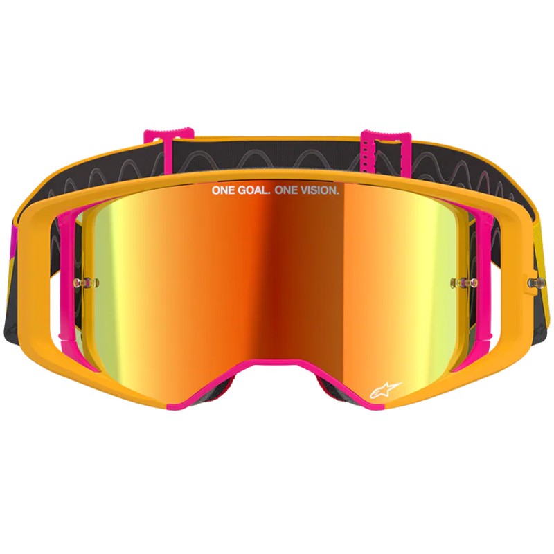 GAFAS ALPINESTARS SUPERTECH CORP YELLOW/PINK/LENS MIRROR RED