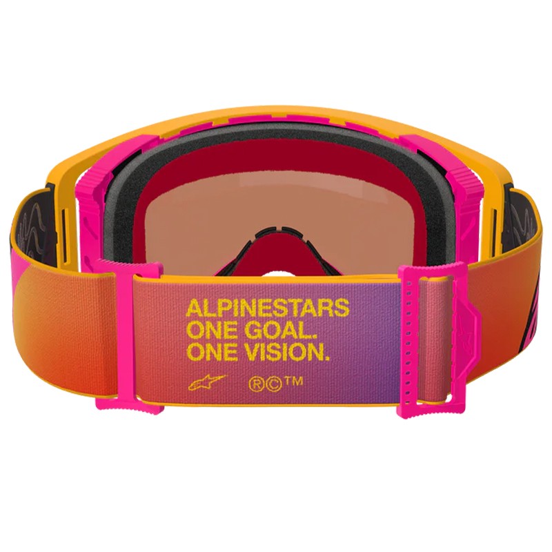 GAFAS ALPINESTARS SUPERTECH CORP YELLOW/PINK/LENS MIRROR RED