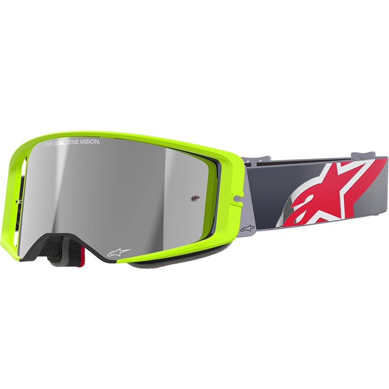GAFAS ALPINESTARS SUPERTECH CORP YELLOW FLUO/RED/LENS MIRROR SILVER