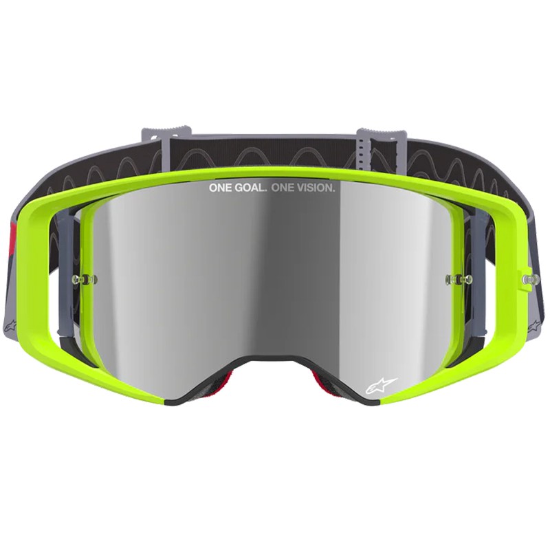 GAFAS ALPINESTARS SUPERTECH CORP YELLOW FLUO/RED/LENS MIRROR SILVER