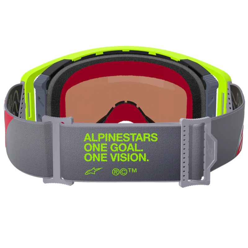 GAFAS ALPINESTARS SUPERTECH CORP YELLOW FLUO/RED/LENS MIRROR SILVER