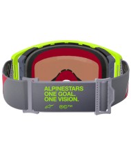 GAFAS ALPINESTARS SUPERTECH CORP YELLOW FLUO/RED/LENS MIRROR SILVER