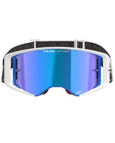 GAFAS ALPINESTARS SUPERTECH CORP BLUE/ORANGE/LENS MIRROR BLUE