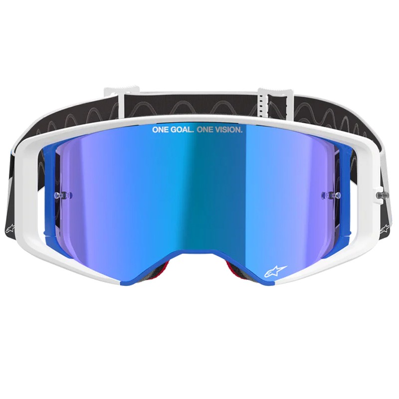 GAFAS ALPINESTARS SUPERTECH CORP BLUE/ORANGE/LENS MIRROR BLUE