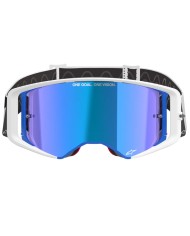 GAFAS ALPINESTARS SUPERTECH CORP BLUE/ORANGE/LENS MIRROR BLUE
