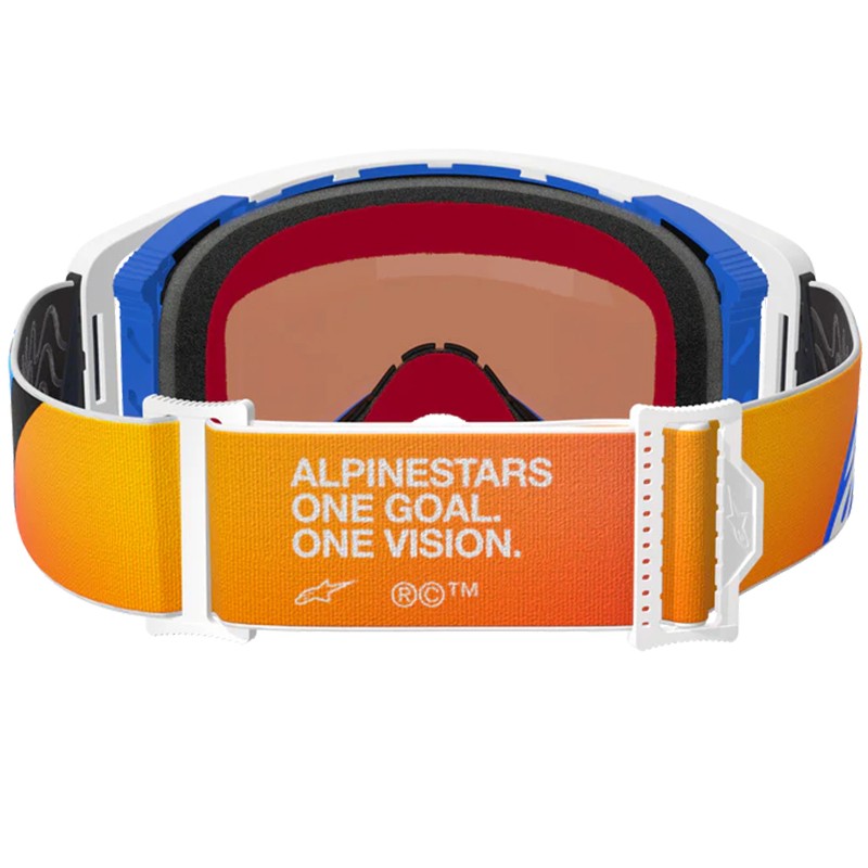 GAFAS ALPINESTARS SUPERTECH CORP BLUE/ORANGE/LENS MIRROR BLUE