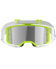 GAFAS ALPINESTARS VISION 8 WORDMARK WHITE/YELLOW FLUO/LENS MIRROR SILVER