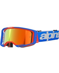GAFAS ALPINESTARS VISION 8 WORDMARK BLUE/ORANGE/LENS MIRROR RED