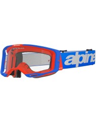 GAFAS ALPINESTARS VISION 8 WORDMARK BLUE/ORANGE/LENS CLEAR