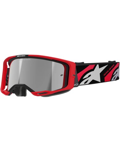 GAFAS ALPINESTARS VISION 8 LUAR RED/BLACK/LENS MIRROR SILVER