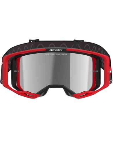 GAFAS ALPINESTARS VISION 8 LUAR RED/BLACK/LENS MIRROR SILVER
