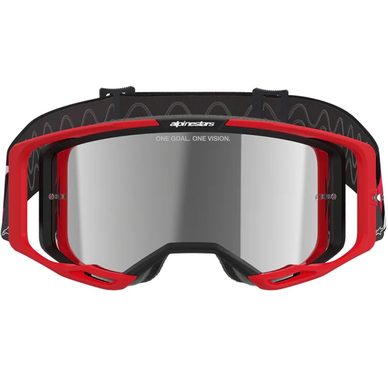 GAFAS ALPINESTARS VISION 8 LUAR RED/BLACK/LENS MIRROR SILVER