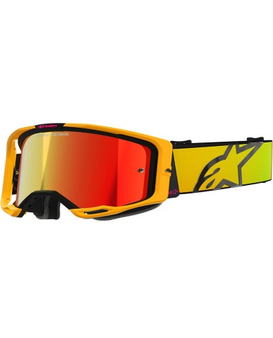 GAFAS ALPINESTARS VISION 8 CORP YELLOW/PINK/LENS MIRROR RED