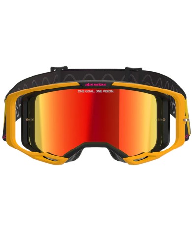 GAFAS ALPINESTARS VISION 8 CORP YELLOW/PINK/LENS MIRROR RED