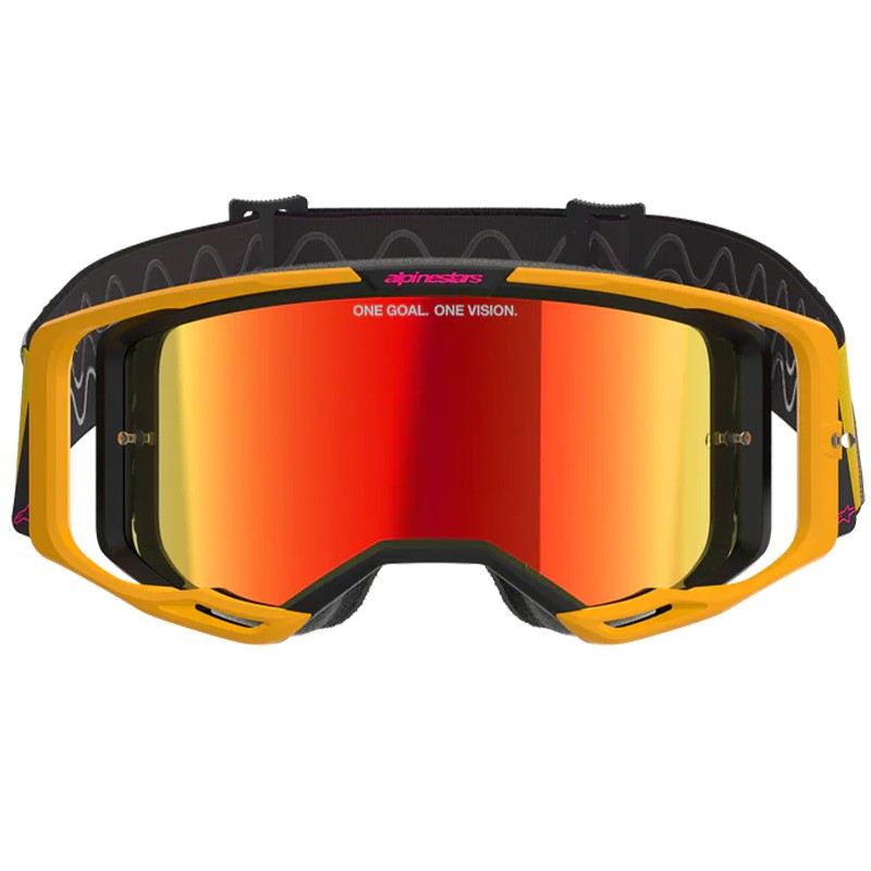 GAFAS ALPINESTARS VISION 8 CORP YELLOW/PINK/LENS MIRROR RED