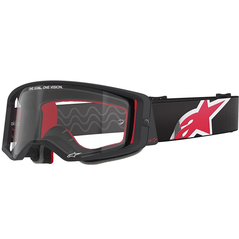GAFAS ALPINESTARS SUPERTECH CORP BLACK/RED/LENS CLEAR