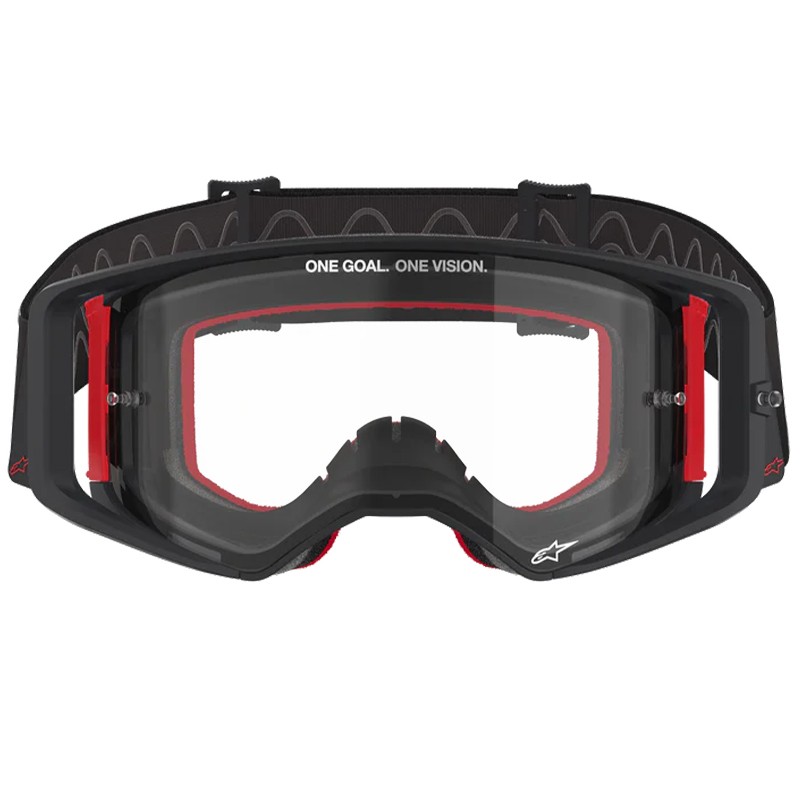 GAFAS ALPINESTARS SUPERTECH CORP BLACK/RED/LENS CLEAR