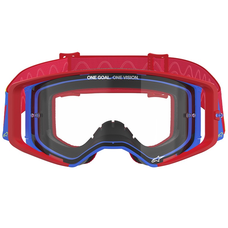 GAFAS ALPINESTARS SUPERTECH CORP RED/BLUE/LENS CLEAR