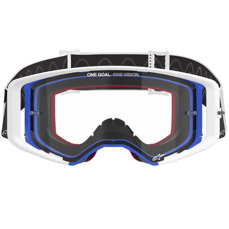 GAFAS ALPINESTARS SUPERTECH CORP BLUE/ORANGE/LENS CLEAR