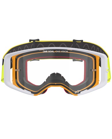 GAFAS ALPINESTARS SUPERTECH CORP YELLOW FLUO/GREY/LENS CLEAR