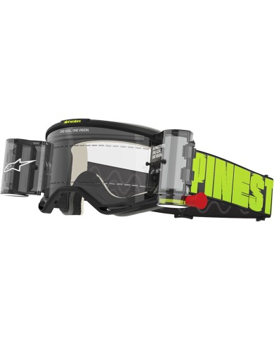 GAFAS ALPINESTARS VISION 5 HOLLOW ROLL-OFF CHARCOAL/FLUO YELLOW