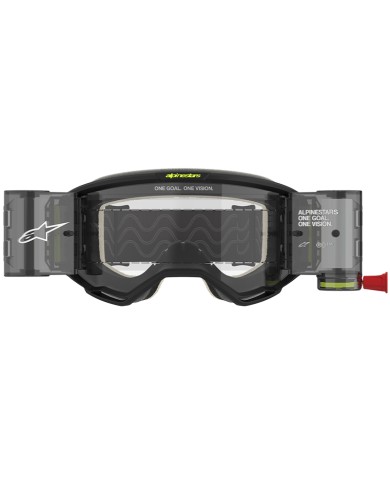 GAFAS ALPINESTARS VISION 5 HOLLOW ROLL-OFF CHARCOAL/FLUO YELLOW