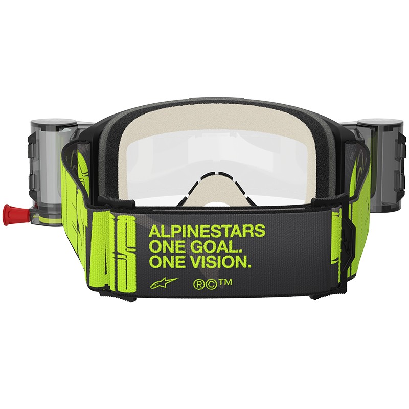 GAFAS ALPINESTARS VISION 5 HOLLOW ROLL-OFF CHARCOAL/FLUO YELLOW