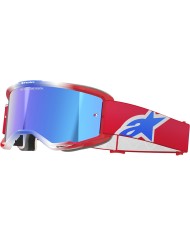 GAFAS ALPINESTARS VISION 5 CORP RED/WHITE/BLUE/LENS MIRROR BLUE
