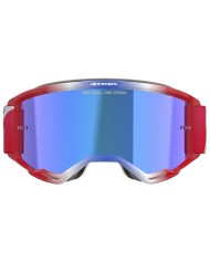 GAFAS ALPINESTARS VISION 5 CORP RED/WHITE/BLUE/LENS MIRROR BLUE
