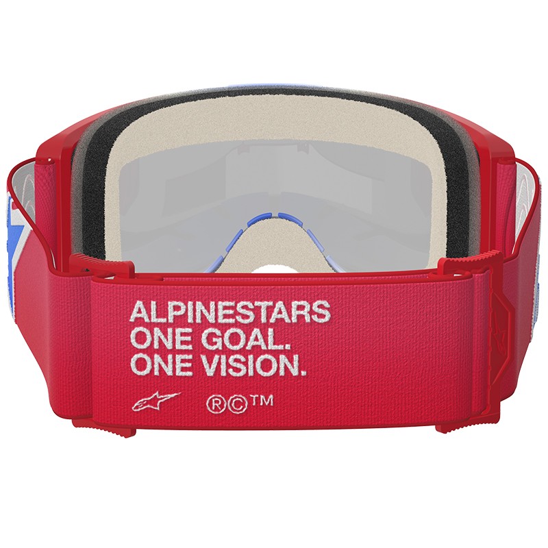 GAFAS ALPINESTARS VISION 5 CORP RED/WHITE/BLUE/LENS MIRROR BLUE